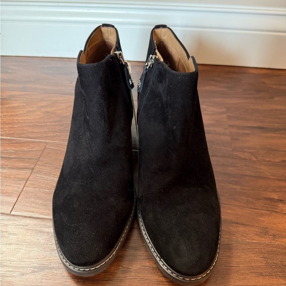 NWOT Sam Edelman Pryce Black Suede Ankle Boots-B5068L1002-Size 10.5 - Picture 2 of 12